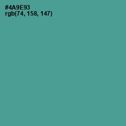 #4A9E93 - Smalt Blue Color Image