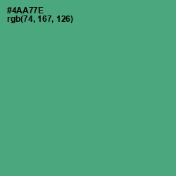 #4AA77E - Ocean Green Color Image