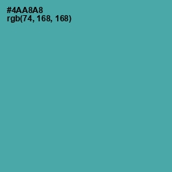 #4AA8A8 - Tradewind Color Image