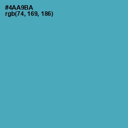 #4AA9BA - Fountain Blue Color Image
