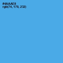 #4AAAE8 - Picton Blue Color Image