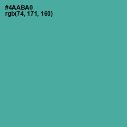 #4AABA0 - Tradewind Color Image