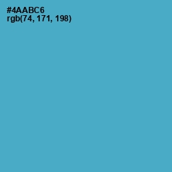 #4AABC6 - Shakespeare Color Image