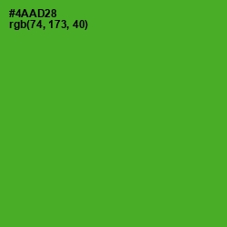 #4AAD28 - Apple Color Image