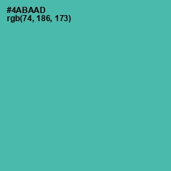 #4ABAAD - Fountain Blue Color Image