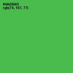 #4ABB4D - Chateau Green Color Image