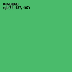 #4ABB6B - Ocean Green Color Image