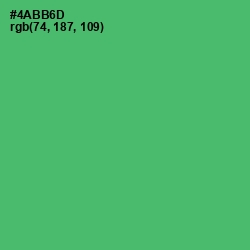 #4ABB6D - Ocean Green Color Image