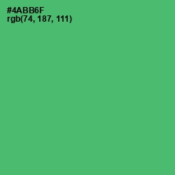 #4ABB6F - Ocean Green Color Image