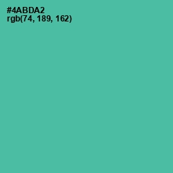 #4ABDA2 - Tradewind Color Image