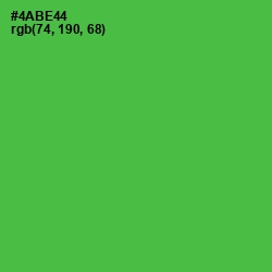 #4ABE44 - Chateau Green Color Image