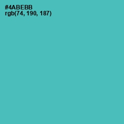 #4ABEBB - Fountain Blue Color Image