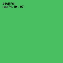 #4ABF61 - Chateau Green Color Image