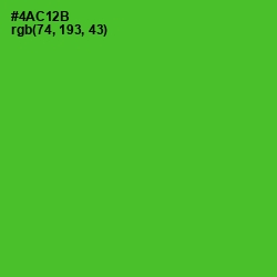 #4AC12B - Bright Green Color Image