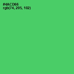 #4ACD66 - Emerald Color Image