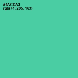 #4ACDA3 - De York Color Image