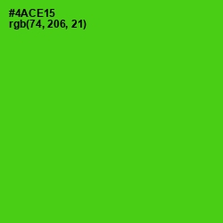#4ACE15 - Bright Green Color Image