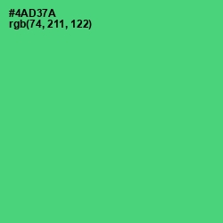 #4AD37A - Emerald Color Image