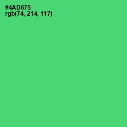 #4AD675 - Emerald Color Image