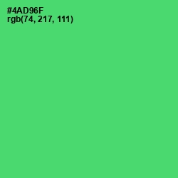 #4AD96F - Emerald Color Image