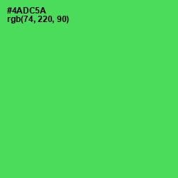 #4ADC5A - Emerald Color Image