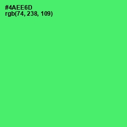 #4AEE6D - Screamin' Green Color Image