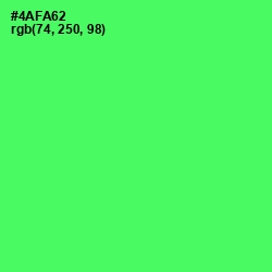 #4AFA62 - Screamin' Green Color Image