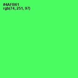 #4AFB61 - Screamin' Green Color Image