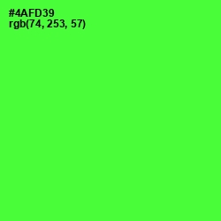 #4AFD39 - Bright Green Color Image