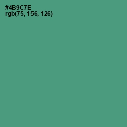#4B9C7E - Viridian Color Image