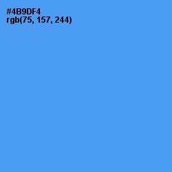#4B9DF4 - Picton Blue Color Image