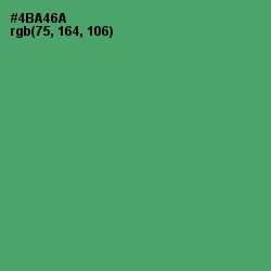 #4BA46A - Chateau Green Color Image