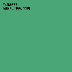 #4BA677 - Ocean Green Color Image