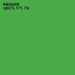 #4BAB4B - Fruit Salad Color Image