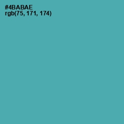 #4BABAE - Fountain Blue Color Image