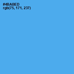 #4BABED - Picton Blue Color Image