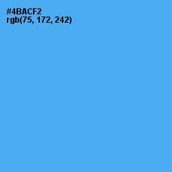 #4BACF2 - Picton Blue Color Image