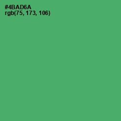 #4BAD6A - Chateau Green Color Image