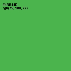 #4BB44D - Chateau Green Color Image
