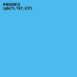 #4BBBED - Picton Blue Color Image