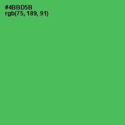 #4BBD5B - Chateau Green Color Image