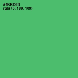 #4BBD6D - Ocean Green Color Image