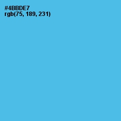 #4BBDE7 - Picton Blue Color Image