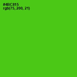 #4BC815 - Bright Green Color Image