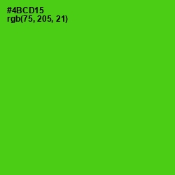 #4BCD15 - Bright Green Color Image