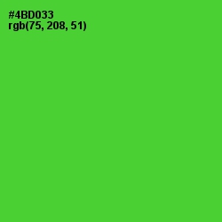 #4BD033 - Bright Green Color Image