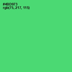 #4BD973 - Emerald Color Image
