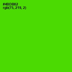 #4BDB02 - Bright Green Color Image