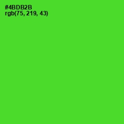 #4BDB2B - Bright Green Color Image