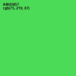 #4BDB57 - Emerald Color Image